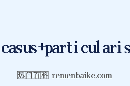 casus+particularis是什么意思的图片